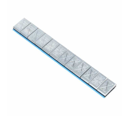 Pesi autoadesivi in acciaio zincato 100 barre da 12x5g (6Kg)