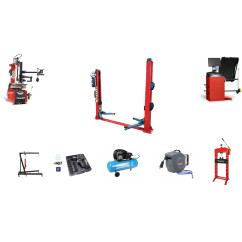 Pacchetto garage professionale con sollevatore a 2 colonne