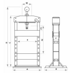 20 ton hydraulische pers