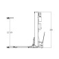 1-column mobile lift 2.5t