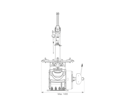 Smontagomme automatico da 11'' a 26'' + 3° braccio