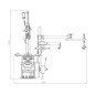 Smontagomme CVT automatico da 11'' a 26'' + 3° braccio