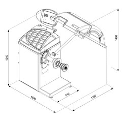Bilanciatore Automatico Professionale a LED 10" – 24"
