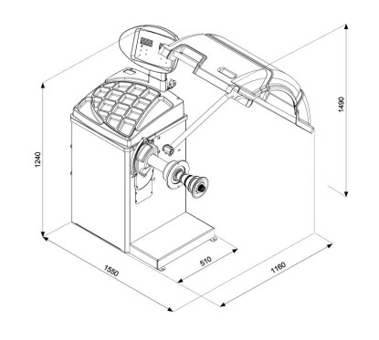 Professioneller LED-Balancer 10" – 24"