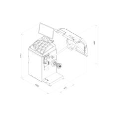 Automatischer Balancer 10'' bis 28''