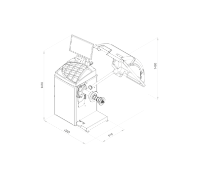 Automatischer Balancer 10'' bis 28''
