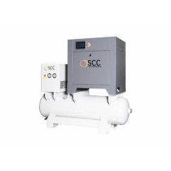Compresseur à vis avec sécheur- 500 litres - 10 bars 10cv - 400v