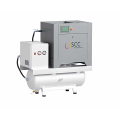 Schroefcompressor met droger - 500 liter - 10 bar 10pk - 400v