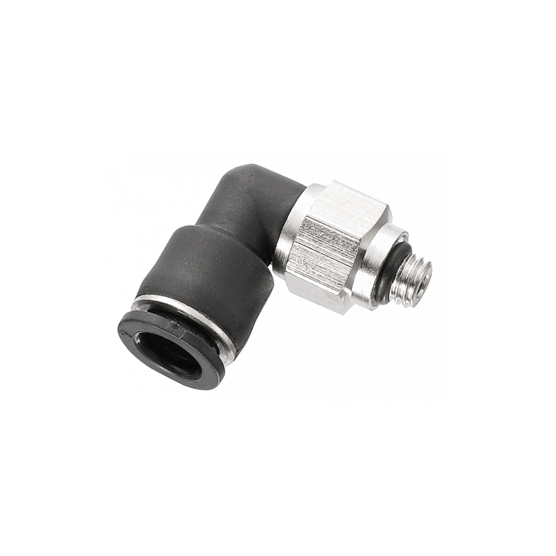 Micro codo 90° macho M5 Diam 4mm Micro codo 90° macho M5 Diam 4mm