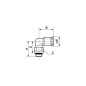 Micro codo 90° macho M5 Diam 4mm Micro codo 90° macho M5 Diam 4mm