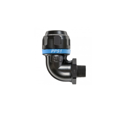 90° Gewinde mit konischem Aluminium-Außengewinde für 25-mm-Rohre