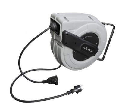 Enrollador de manguera eléctrico de pared 20 m - 3x2,5 mm²