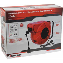 Avvolgitore Elettrico Automatico da Parete 22 +2 m - 230V HO5VV-F