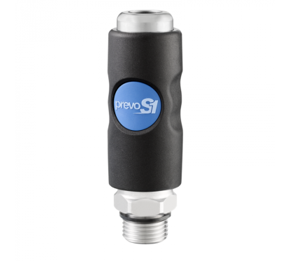 11mm pneumatische snelkoppeling - 1/2'' cilindrische buitendraad