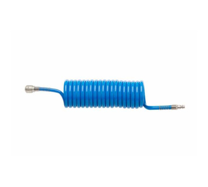 6x8 PU spiraalverlenging 15m lang met snelkoppelingen