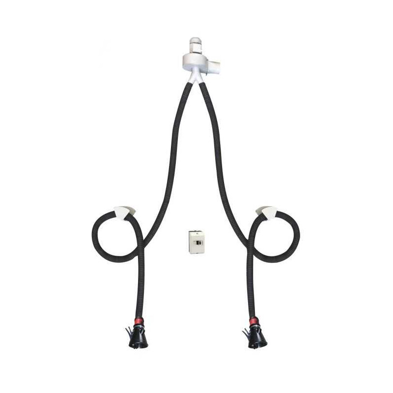 Gas suction unit double descent 2x5m ø100mm 400v