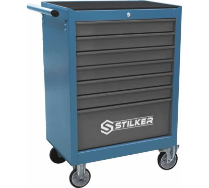 Carrello da officina 7 cassetti 152 utensili H1005mm - Moduli in schiuma