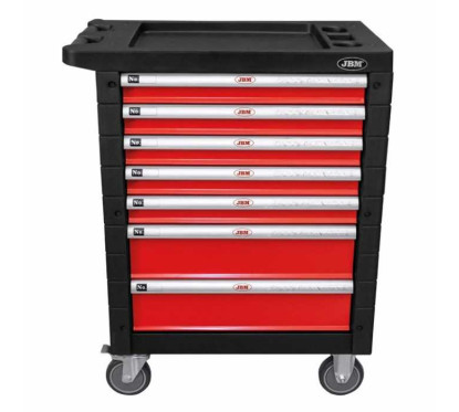 JBM Trolley met 7 lades rood - 172 tools