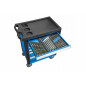 Workshop trolley equipped with 6 drawers and 171 tools, for optimal storage. Superior quality.