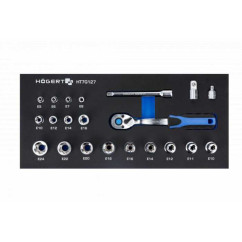 Wózek warsztatowy wyposażony w 6 szuflad i 171 narzędzi, do szerokiej gamy schowków.