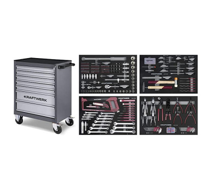 Kraftwerk B107 Werkplaats Trolley - 7 Laden 339 Tools
