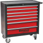 Carrello da officina XXL 7 cassetti 177 PL utensili - moduli finitura carbonio