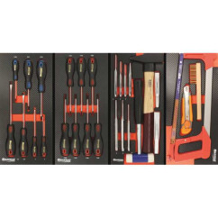 Servante d'atelier XXL 7 tiroirs 177 outils PL - modules finition c...