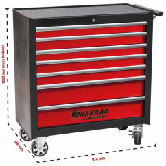 Servante d'atelier XXL 7 tiroirs 177 outils PL - modules finition c...