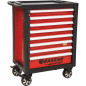 Werkplaatswagen met 8 laden 263 PL gereedschap - modules met metalen afwerking