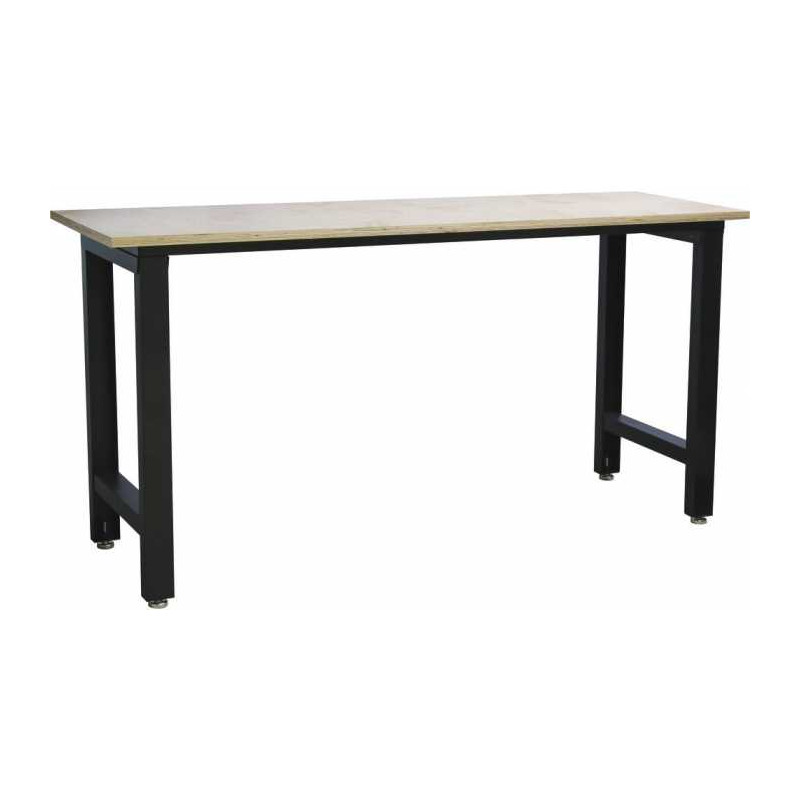 Banco da lavoro professionale 2M - Piano in legno - Gambe regolabili