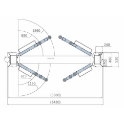 Premium 2-koloms lift 4,2 ton - met installatie en...
