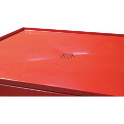 1200x640mm verplaatsbare metalen werkbank met vloeistofvanger
