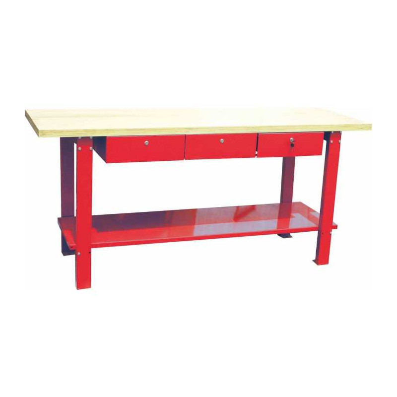 Werkbank met 3 lades 2000x640mm 350kg Werkbank met 3 lades 2000x640mm 350kg