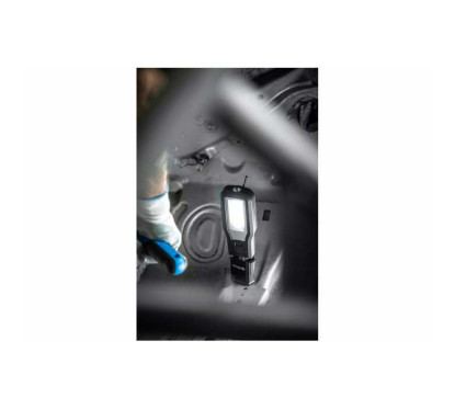 Akku-LED-Werkstattleuchte 550+250 lm: leistungsstarke und praktische Beleuchtung mit wiederaufladbarer USB-Basis