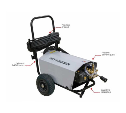 Reiniger HP Kaltwasser Mono 2,2kW - 160bar 540l/h + 10M Schlauch