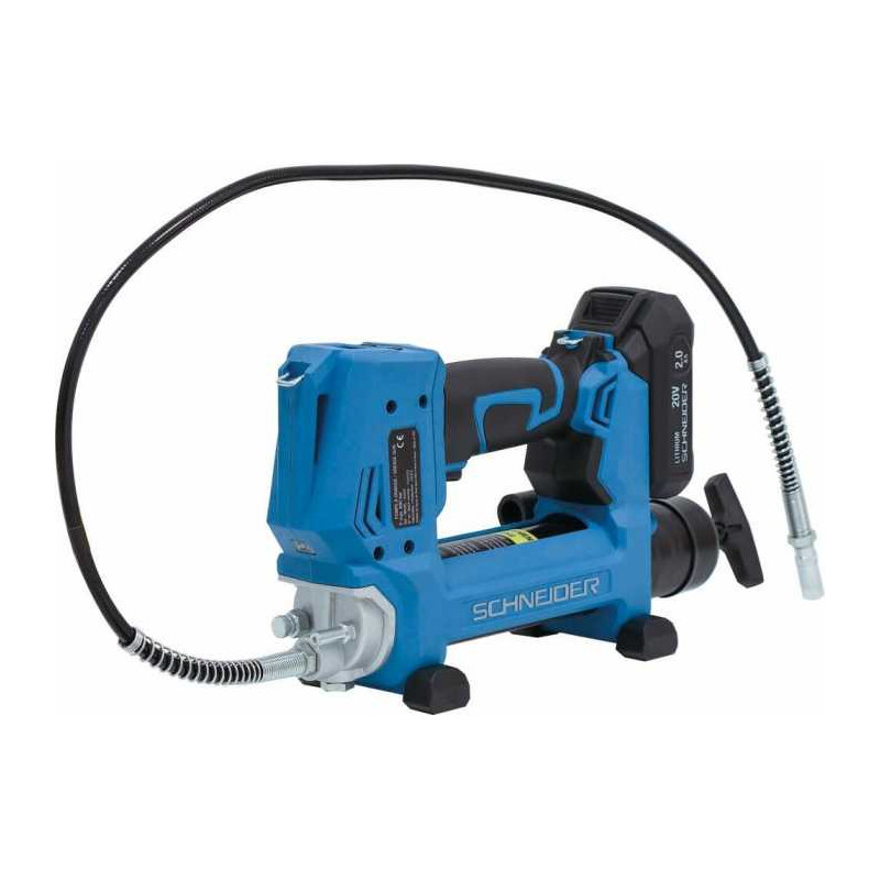 Pompa per grasso 20V 690 bar - 1 batteria agli ioni di litio 2Ah - 1 caricabatterie 3A - scatola