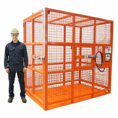 Gabbia di sicurezza 208cm gonfiaggio completo per pneumatici autocarro e agricoli