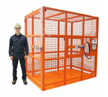 Gabbia di sicurezza 208cm gonfiaggio completo per pneumatici autocarro e agricoli