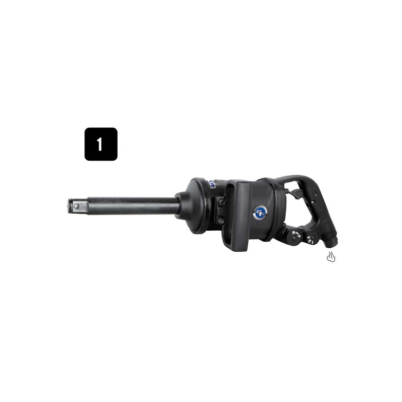 Avvitatore ad impulsi 1" 2900 Nm - mandrino lungo