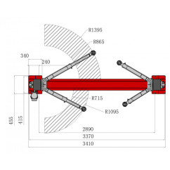 Sollevatore a 2 colonne 4t - Sblocco automatico