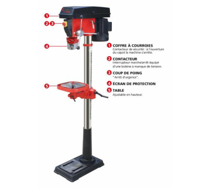 16-Gang-Bohrmaschine 1m58 1CV 230V