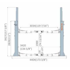 Ascensore wifi 8T a 2 colonne