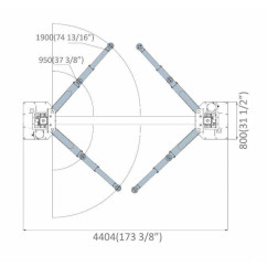 Ascensore wifi 8T a 2 colonne