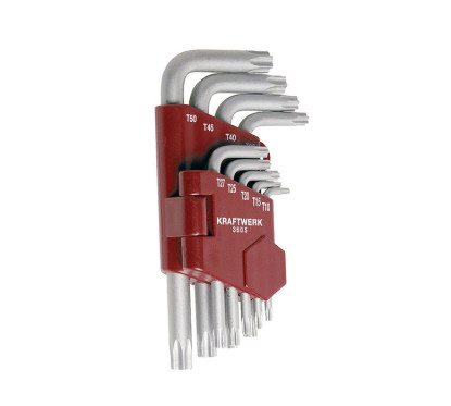 Satz mit 9 Torx-Schlüsseln