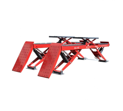 Dubbele schaarhoogwerker 5,5t + hulplift 4t