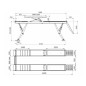 Dubbele schaarhoogwerker 5,5t + hulplift 4t