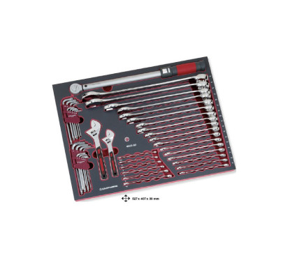 Set of 45 wrenches with torque wrench