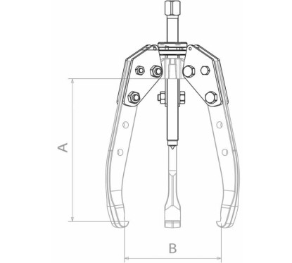 Extractor de cubo PL de 3 garras