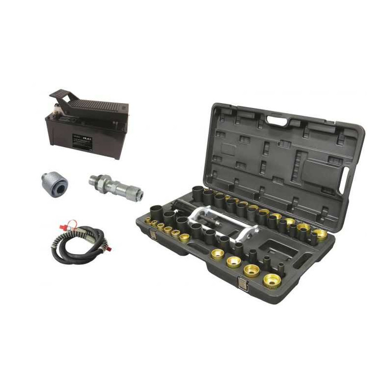 18T hydraulische persset silent-block afzuiging, kogelgewrichten.