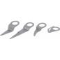 Ruitverwijderaars 57/90/30/24mm - set van 4 stuks